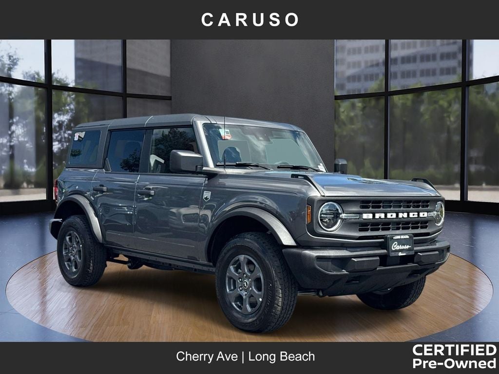 2025 Ford Bronco Big Bend in Gray Metallic — front three-quarter view