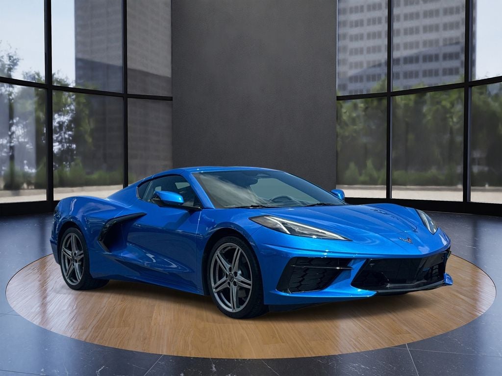 2026 Chevrolet Corvette Stingray 2LT in Riptide Blue — front three-quarter view