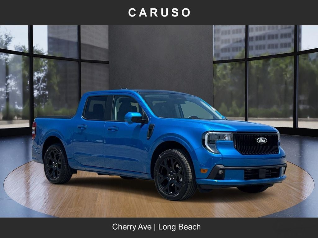 2025 Ford Maverick Lobo High in Blue — front three-quarter view