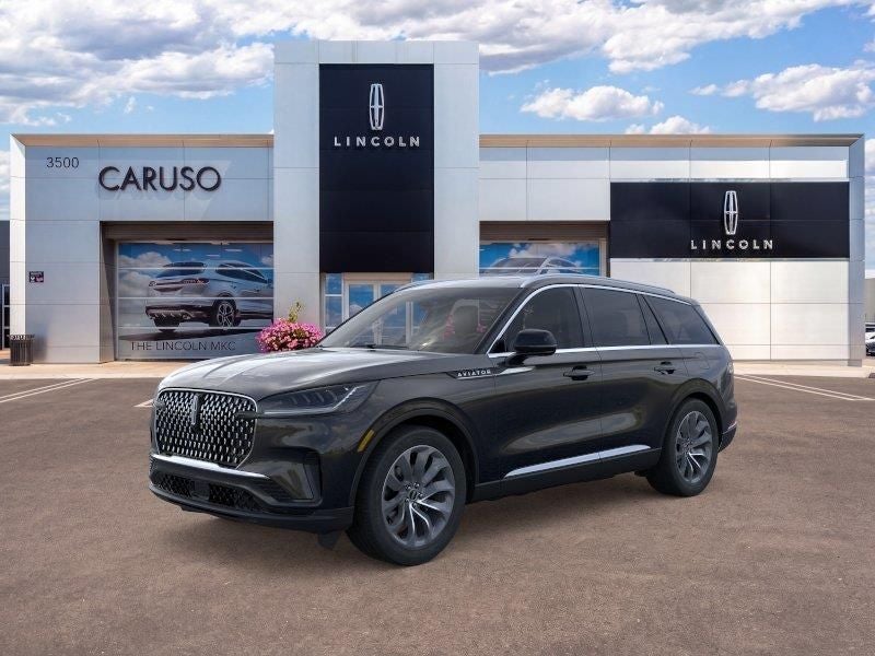 2026 Lincoln Aviator Reserve in Black Metallic — front three-quarter view