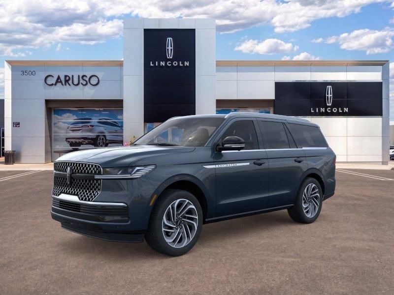 2026 Lincoln Navigator Reserve in Blue Metallic — front three-quarter view