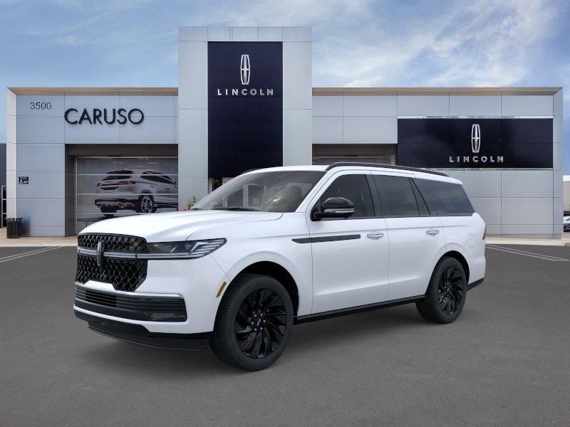 2026 Lincoln Navigator Reserve in White Metallic — front three-quarter view