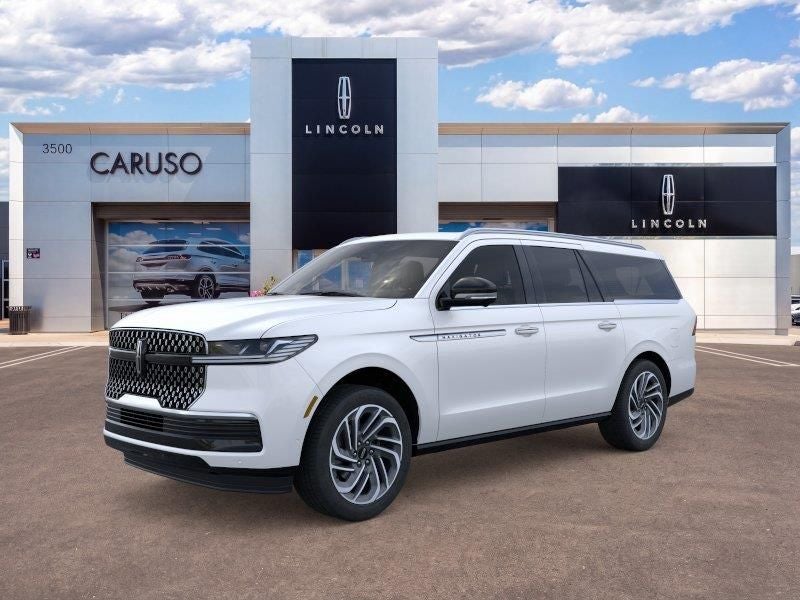 2026 Lincoln Navigator L Reserve in White Metallic — front three-quarter view