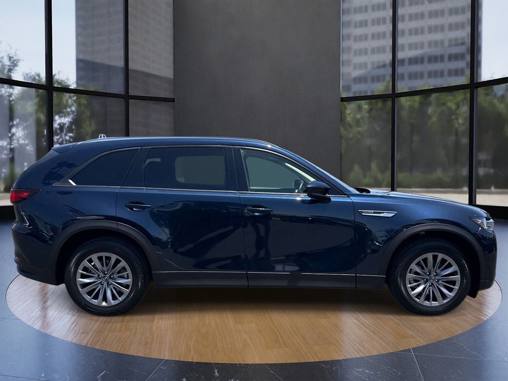 2025 Mazda Mazda CX-90 3.3 Turbo Preferred in Crystal Blue — front three-quarter view